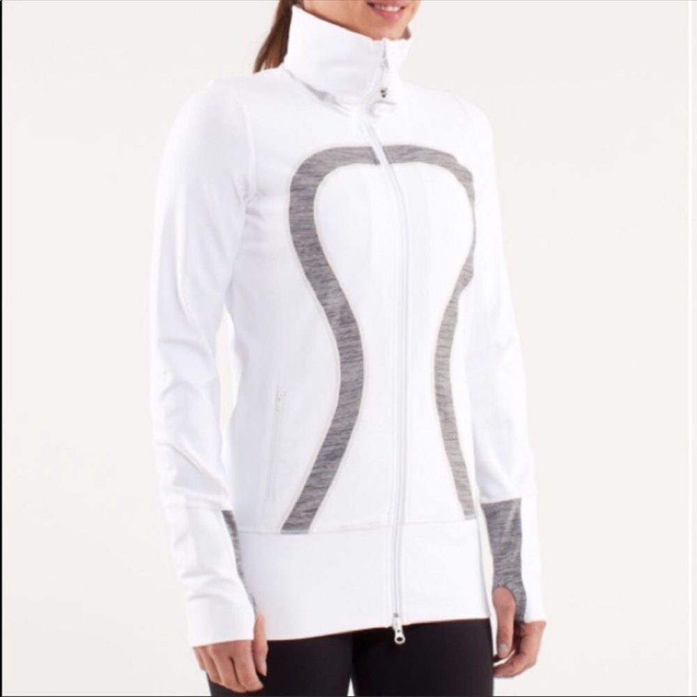 Lululemon In Stride Jacket, white, sz 4